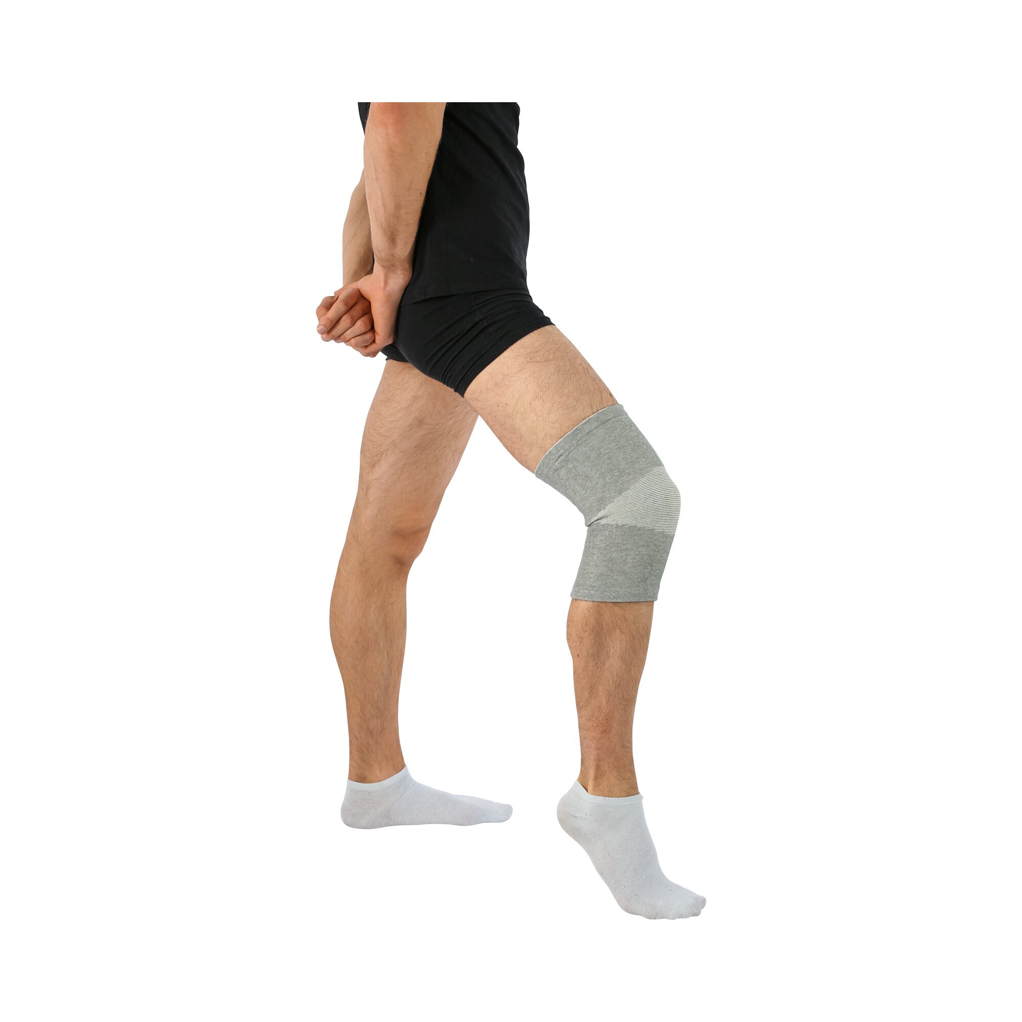 Knie-Bandage mit Bambusfasern, Größe: L
