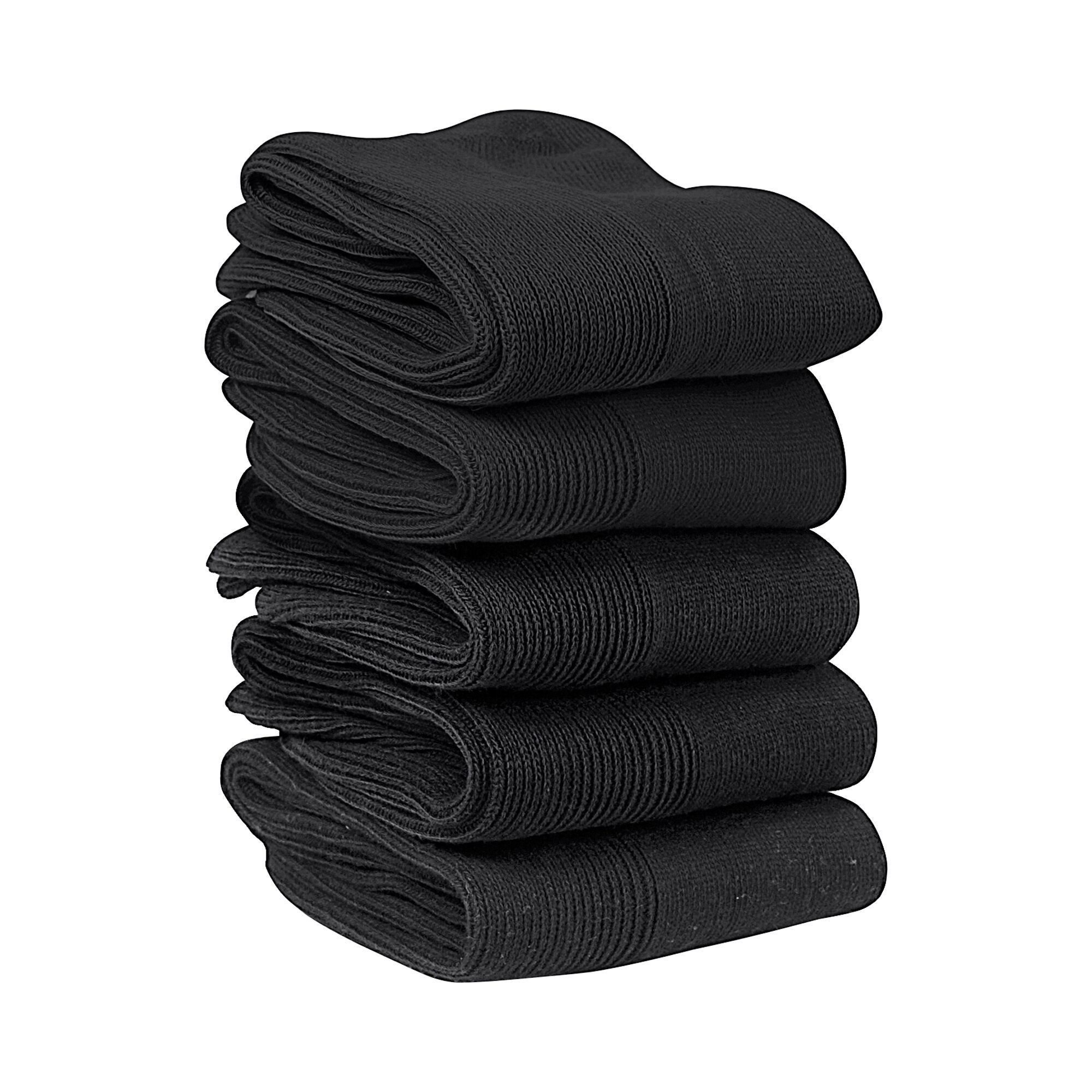 Baumwoll-Socken, 5 Paar, Größe: 39