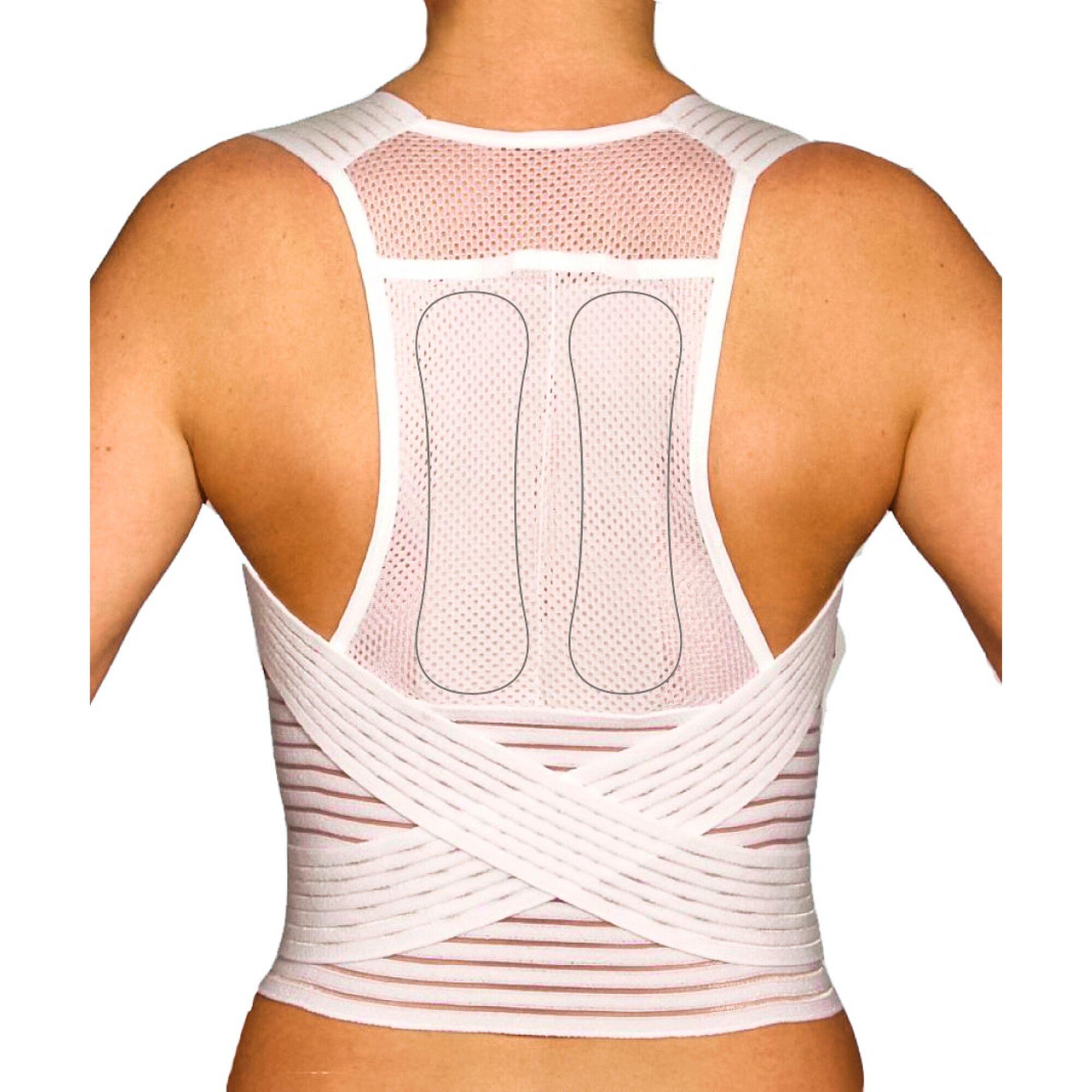 HYDAS® Rücken- und Tailenstützgürtel, Größe: S, weiß