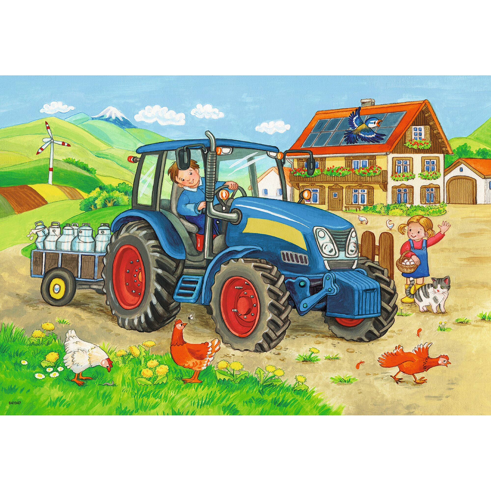 Ravensburger Puzzle трактор