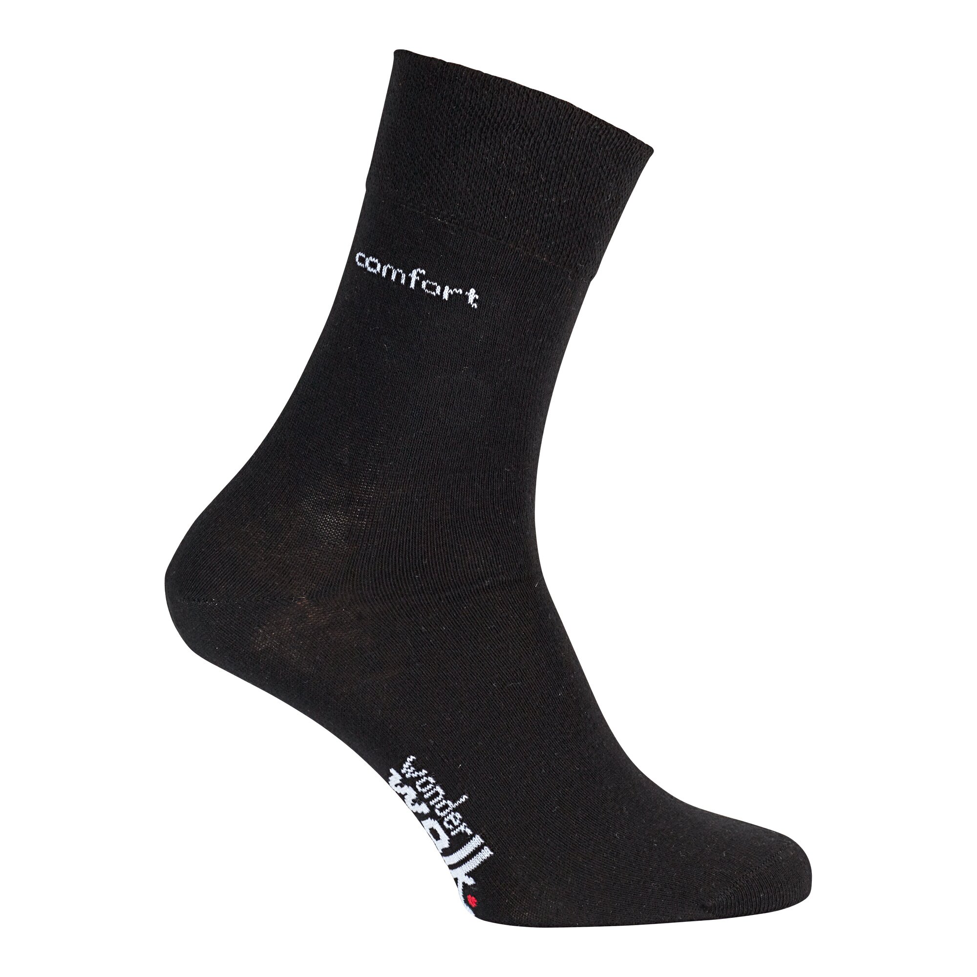 Komfort-Socken, 2 Paar, Größe: 43, schwarz