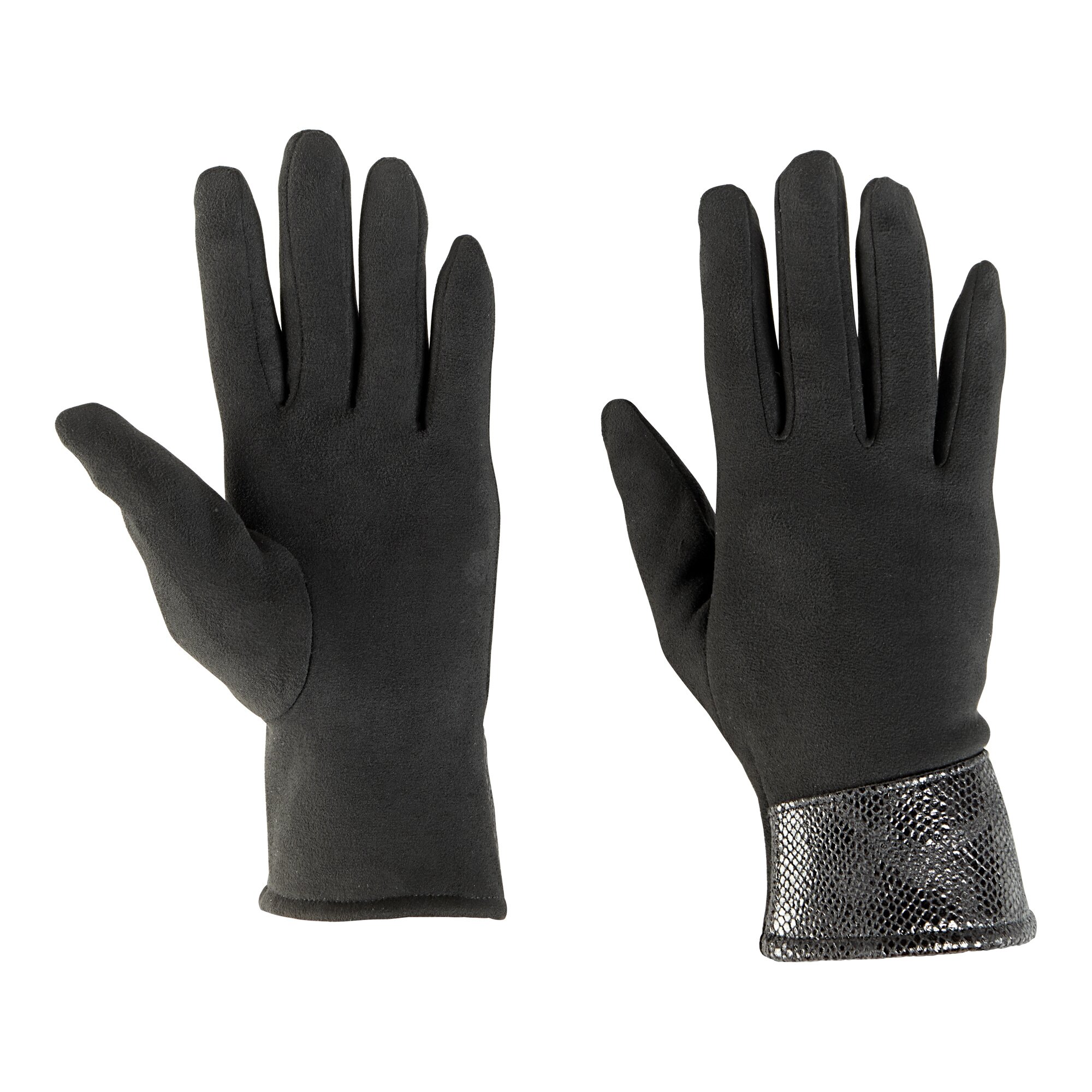 Image of Handschuhe "Kroko", schwarz