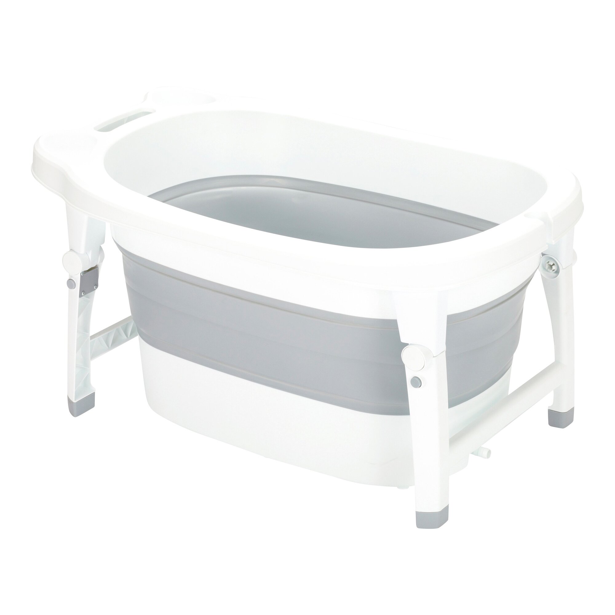 fillikid  Babywanne Vario, grau/weiß, inkl. Temperaturmessung