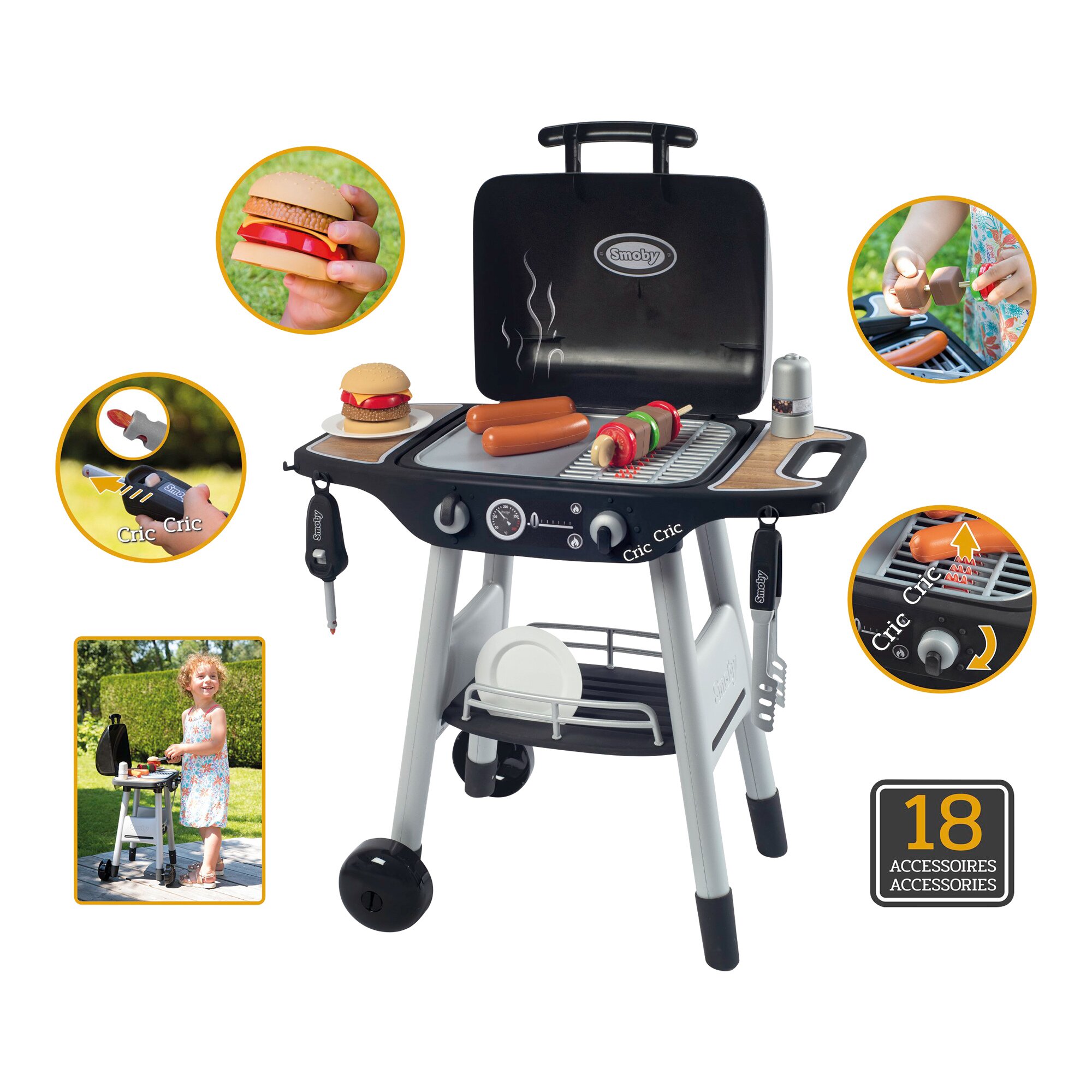Smoby Play Barbecue Grill with Accessories