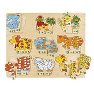 Rechenpuzzle "Tiere" 