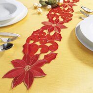 Chemin de table &laquo; Poinsettia &raquo; 