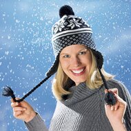 Bonnet &agrave; pompon 