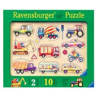 Holzpuzzle 10 Teile, Auf der Stra&szlig;e von RAVENSBURGER