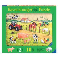Holzpuzzle 10 Teile, Kunterbunter Bauernhof von RAVENSBURGER