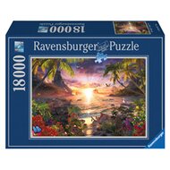 Puzzle, 18.000 Teile, Paradiesischer Sonnenuntergang von RAVENSBURGER