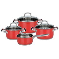 Edelstahl Topfset, farbig lackiert, 7-tlg. von ELO