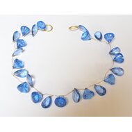 Raffhalter mit geschliffenen Glasperlen, 55 cm 