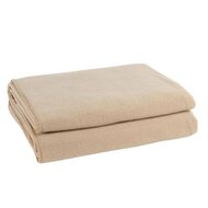 Super weiche Soft-Fleece Decke uni beige, 160x200 cm von ZOEPPRITZ