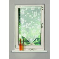 Gardine Elsa  Voile-Ausbrenner mit Tunneldurchzug ,wollwei&szlig; 
