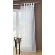 Voile Gardine Laila uni gecrasht, mit Schlaufen, 245x140 cm 