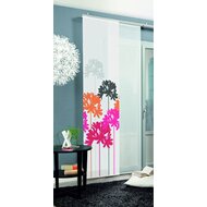 Schiebevorhang Savona mit bunten Blumen im Digitaldruck 