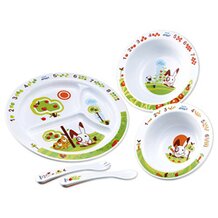 AVENT-eetset wit/groen van PHILIPS AVENT