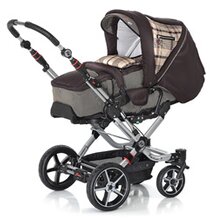 Kombikinderwagen "Topline S" Design 2013 Karo kamel/schwarz von HARTAN