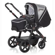 Kombikinderwagen "Racer GT" Design 2013 Tupfen schwarz von HARTAN