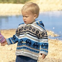 Veste en maille &agrave; capuche de BORNINO