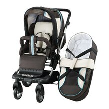 Kombikinderwagen Alu "Miko" brown/wood von KNORR-BABY