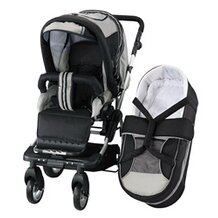 Kombikinderwagen Alu "Miko" silver/grey von KNORR-BABY