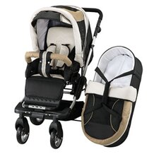 Kombikinderwagen Alu "Miko" black/camel von KNORR-BABY