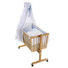 Komplettwiege mit Korbgeflecht natur/natur von EASY BABY