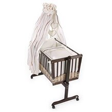 Komplettwiege mit Korbgeflecht antik/natur von EASY BABY