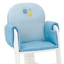 Sitzpolster blau/blau-wei&szlig; gestreift von HERLAG