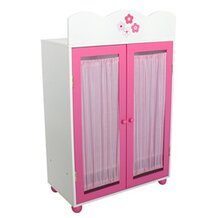 Puppenschrank, pink/Blumen von BAYER CHIC
