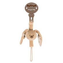 Schnullerkette Cappuccino "Kaninchen" von NATTOU