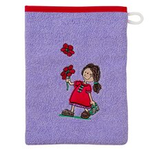 Waschhandschuh mit Stickerei von WÖRNER