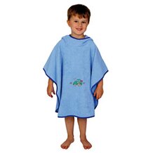 Le poncho de bain brod&eacute; 