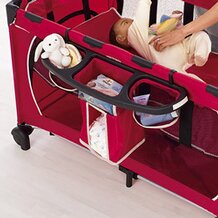 Wieg voor reisbedje incl. verzorgingsbox, rood van HAUCK