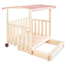 Sandkasten "Carlotta" mit Spielh&uuml;tte von PINOLINO