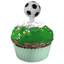 Muffinstecker Fussball 