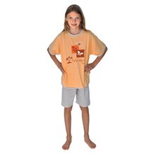 Le pyjashort "abricot" 2 pi&egrave;ces 