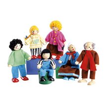 Famille de poup&eacute;es articul&eacute;es 