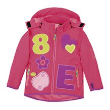 Veste en softshell &laquo; rose vif/fleurs &raquo; 