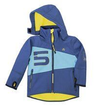 Veste en softshell &laquo; bleu/jaune &raquo; 