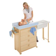 Bad- en aankleedcommode "Idea" naturel van BREVI