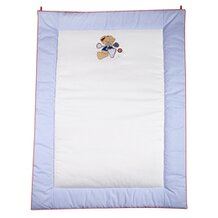 Krabbeldecke mit Applikation von Zöllner