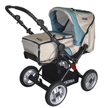 Kombi-Kinderwagen "ALU Cross" mit Luftbereifung 