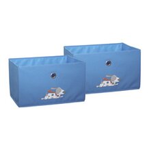Le lot de 2 bo&icirc;tes en canevas "ELTERN" 