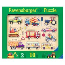 Holzpuzzle 10 Teile, Auf der Stra&szlig;e von RAVENSBURGER