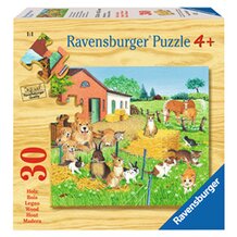Holzpuzzle 30 Teile, Tiere auf dem Land von RAVENSBURGER