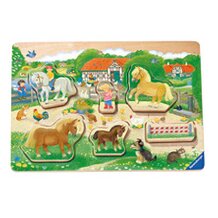 Erstes Spiel-Puzzle Ponyhof von RAVENSBURGER