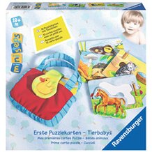 Erste Puzzlekarten Tierbabys von RAVENSBURGER