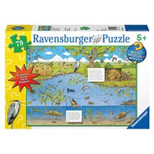 Wieso? Weshalb? Warum? Klappenpuzzle 79 Teile, Leben am Teich und Fluss von RAVENSBURGER